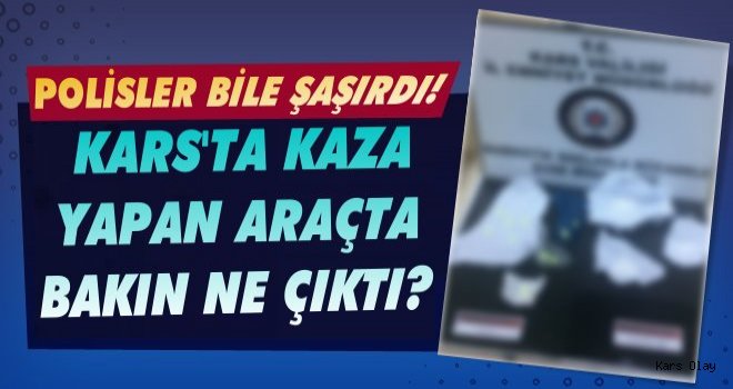 Kaza Yapan Araçta Bakın Ne Çıktı!