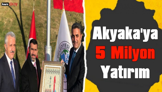 Kocaeli Büyükşehir Belediyesinden Akyaka'ya 5 Milyon Yatırım