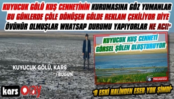 Kuruyan Kuyucuk Gölü Reklamlara Konu Oldu