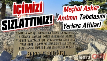 Meçhul Asker Anıtının Tabelasını Yerlere Attılar!