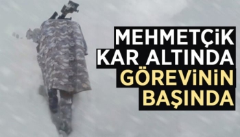 Mehmetçik Kar Altında Görevinin Başında