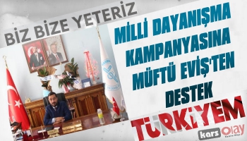 Milli Dayanışma Kampanyasına Müftü Eviş'den Destek