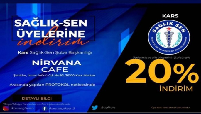 Nirvana Cafe ve Restourant ile Sağlık Sen Arasında Üyelere İndirim Protokolü İmzalandı