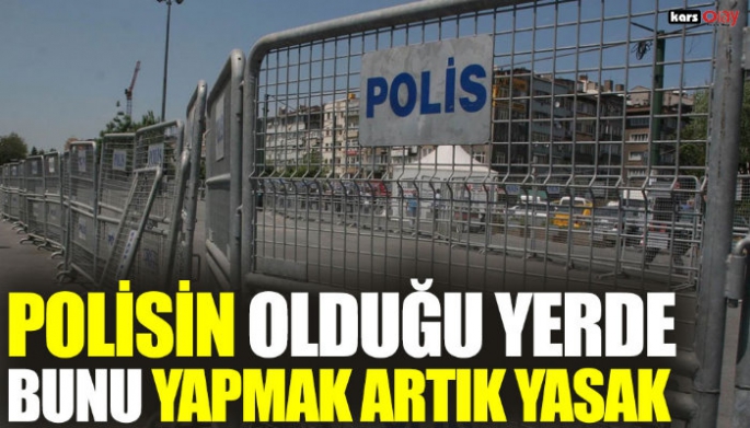 Polisin olduğu yerde bunu yapanlar yandı!