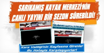 Sarıkamış Kayak Merkezinin Canlı Yayını Bir Sezon Sürebildi