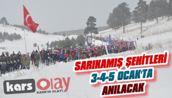 Sarıkamış Şehitleri 3,4,5 Ocak'ta Anılacak!