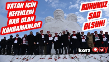 Sarıkamış Şehitleri Anısına Kardan Heykeller Açılışı Yapıldı