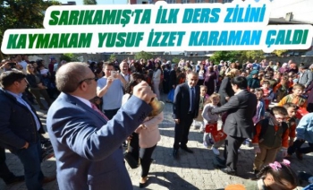 Sarıkamış'ta Kaymakam Karaman, İlk Ders Zilini Çaldı