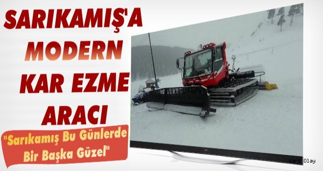 Sarıkamış'a Kar Ezme Makinesi