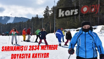 Sarıkamışlı 2634 Metrede Doyasıya Kayıyor