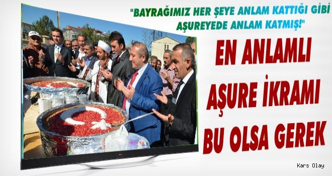 Sarıkamış’ta Ay Yıldızlı Aşure İkramı