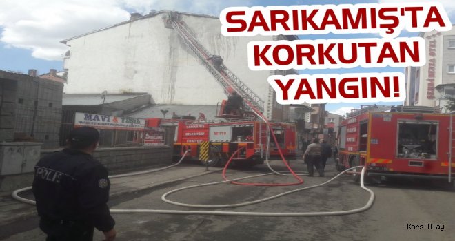 Sarıkamış'ta Korkutan Yangın!