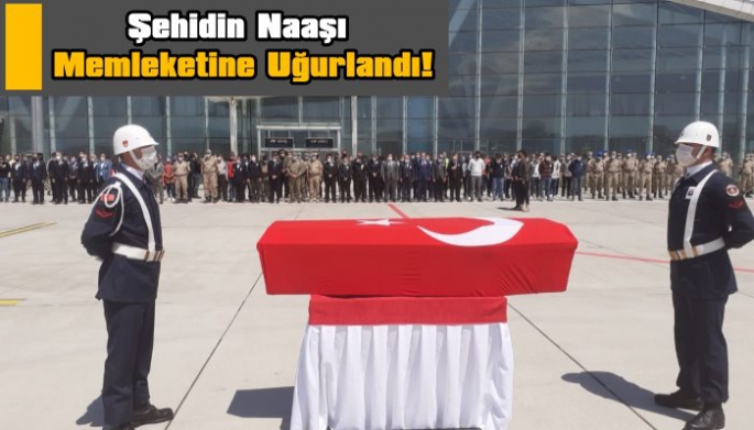 Şehit Astsubay Egemen Öztürk'ün naaşı memleketi İzmir'e uğurlandı