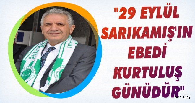 Selahattin Beyribey'den 'Sarıkamış' Mesajı