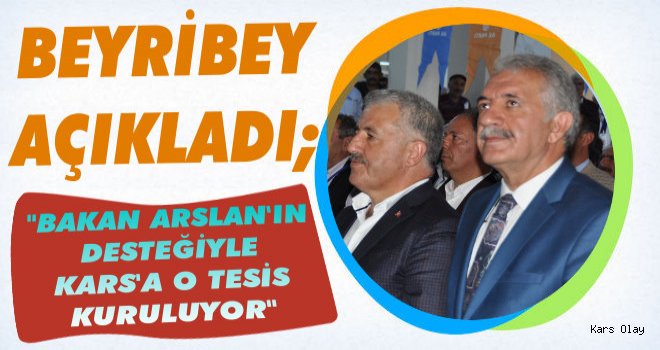 Selahattin Beyribey'den Kars'a Atık Su Arıtma Tesis Müjdesi