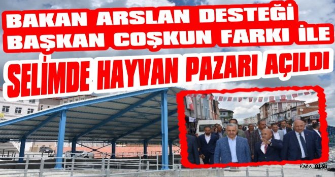 Selim'de Hayvan Pazarı Açıldı