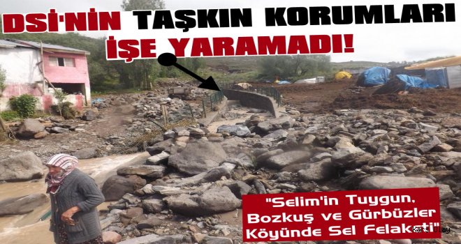 Selim'in Köylerinde Sel Felaketi