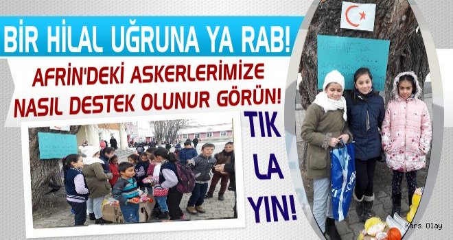 Selim'li Minik Öğrenciler Mehmetçiğe Destek İçin Oyuncaklarını Sattılar