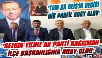 Sezgin Yıldız Kağızman İlçe Başkan Adayı Oldu