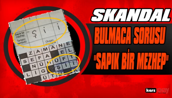 Skandal bulmaca sorusu, 'sapık bir mezhep'