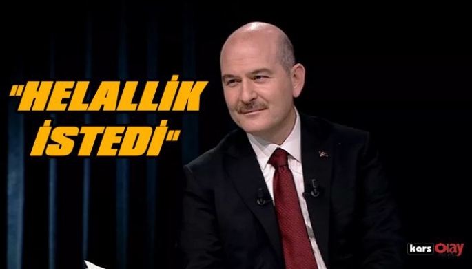 Süleyman Soylu  helallik istedi!