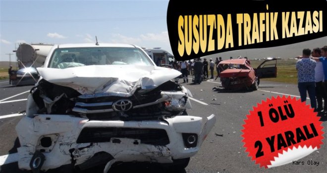 Susuz'da Trafik Kazası: 1 Ölü 2 Yaralı