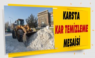 Kars Belediyesinden Karla Mücadele Seferberliği