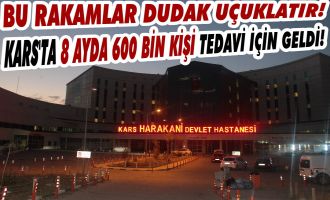Kars Harakani Devlet Hastanesinde 8 Ayda 600 Bin Kişi Tedavi Oldu