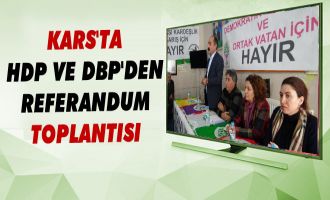 Kars'ta HDP ve DBP Referandum Toplantısı