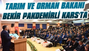 Tarım ve Orman Bakanı Bekir Pakdemirli Kars'ta