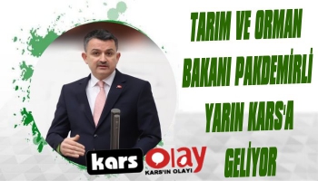 Tarım ve Orman Bakanı Kars'a Geliyor