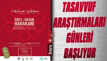  Tasavvuf Araştırmaları Günleri 2019 Başlıyor