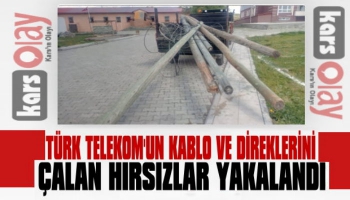 Telekom'un Kablo ve Direklerini Çalan Hırsızlar Yakalandı