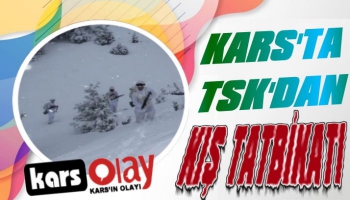 TSK'dan Kars'ta Kış Tatbikatı