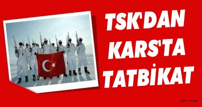 TSK'dan Kars'ta Kış Tatbikatı