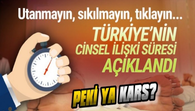 Türkiye'nin cinsel ilişki süresi açıklandı!