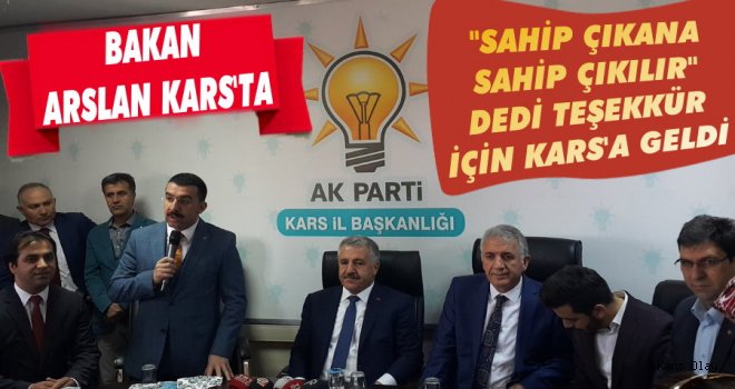 UDH Bakanı Ahmet Arslan Kars'ta