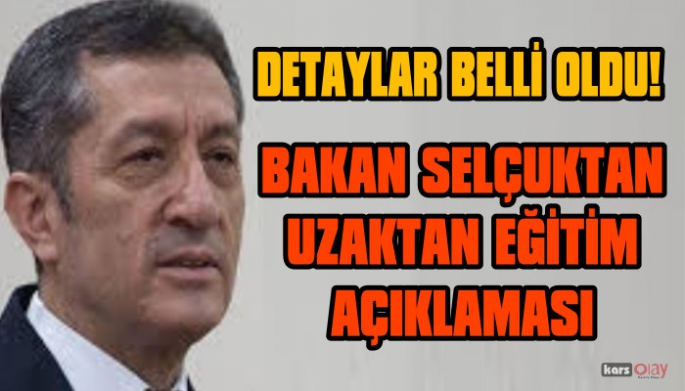 Uzaktan eğitimin detayları belli oldu!