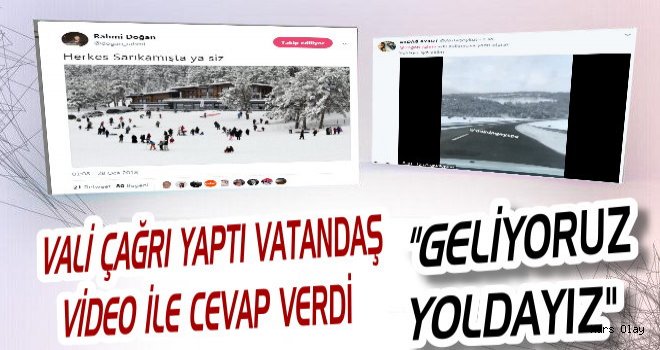 Vali Doğan Sarıkamış’a Davet Etti Vatandaş Cevap Verdi; “Geliyoruz Yoldayız!”