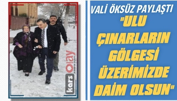 Vali Öksüz'den Evde Kalın Mesajı