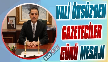 Vali Öksüz'den Gazeteciler Günü Mesajı