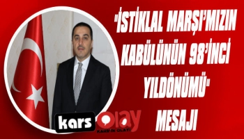 Vali Öksüz'den 'İstiklal Marşı'nın Kabülü' Mesajı