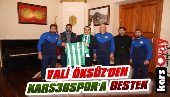 Vali Öksüz'den Kars36spor'a Destek