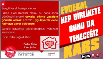 Vali Öksüz'den Karslılara Evde Kalın Çağrısı