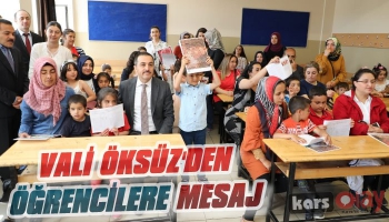 Vali Öksüz'den Öğrencilere Mesaj