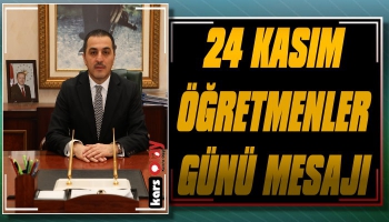 Vali Öksüz'den 'Öğretmenler Günü' Mesajı