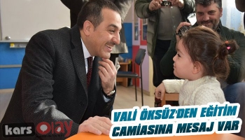 Vali Öksüz Eğitim Camiasına Başarılar Diledi