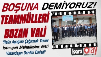 Vali Öksüz İstasyon Mahallesinde Vatandaşları Dinledi