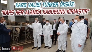 Vali Öksüz: 'Kars Her Alanda Kabuğunu Kırmıştır'