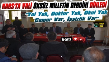 Vali Öksüz Mahallelinin Derdini Dinledi